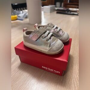See Kai Run Metallic Baby Shoes - Size 5